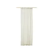 KAVE HOME Mahina gardin – beige bomull/lin (140x260) – produktbilde