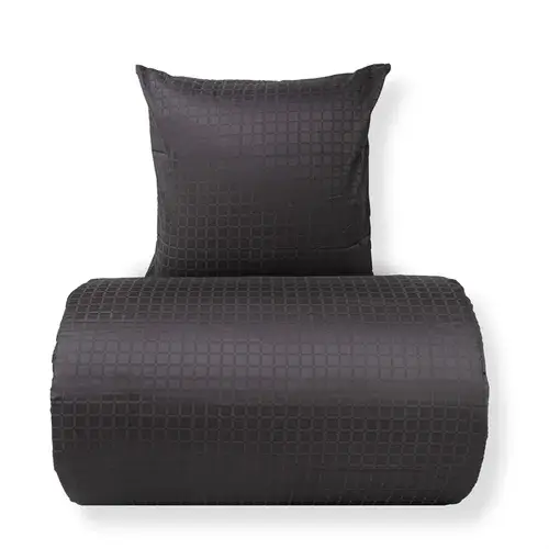 Home-Tex sengetøy 100 % bomullssatin mørkegrå jacquard – produktbilde