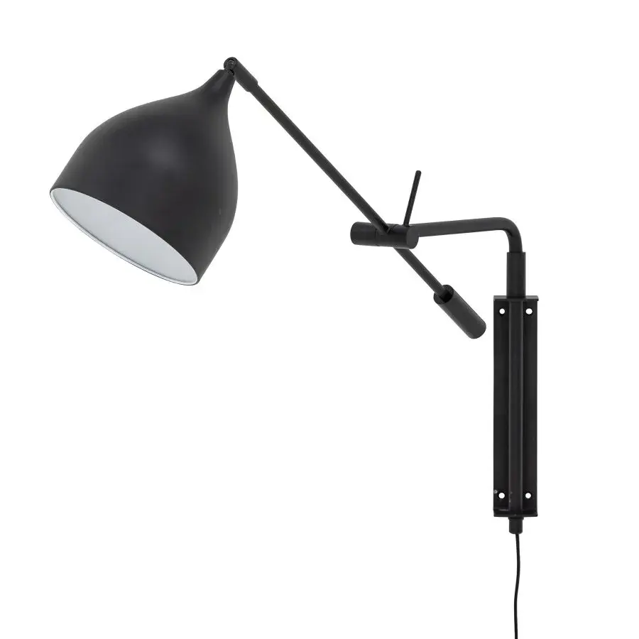 BLOOMINGVILLE Lyam vegglampe – svart jern – produktbilde