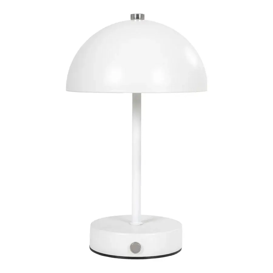 HOUSE NORDIC Holt LED-bordlampe, oppladbar – hvitt stål – produktbilde